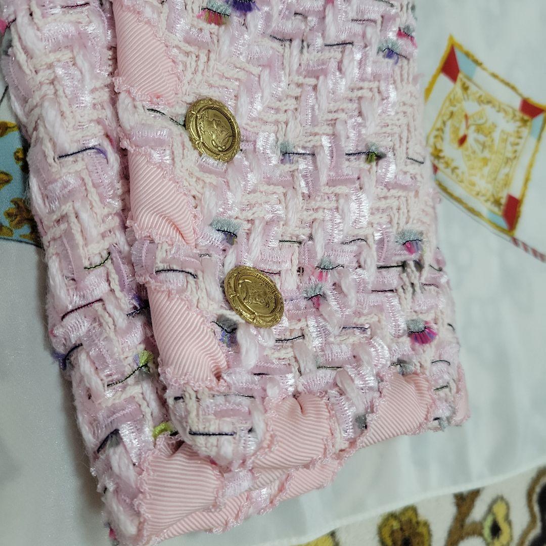 美品 KANEKO ISAO ピンク ノーカラージャケット