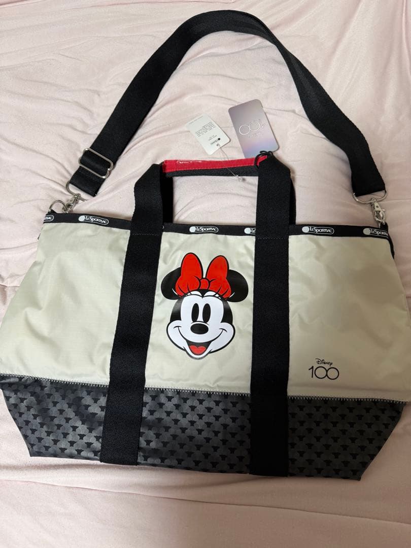 ミニー トートバッグ レスポートサック ディズニー コラボ 100周年記念LeSportsac