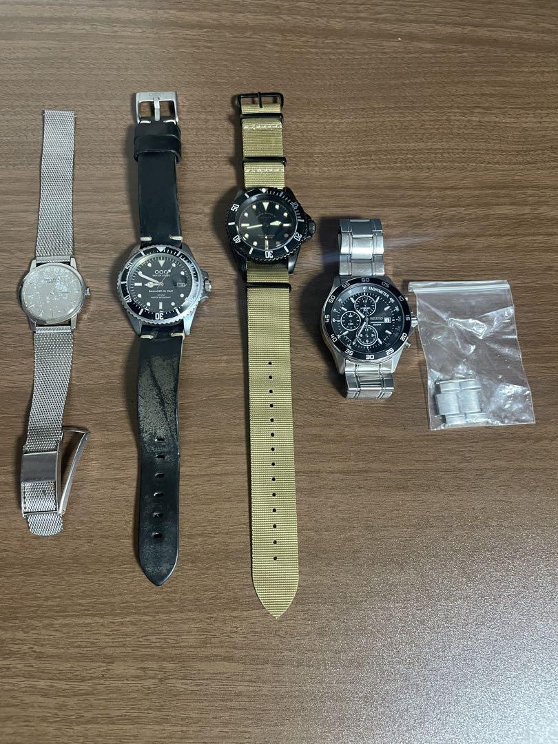 腕時計4本セットSEIKO/OUToforder/VAGUE WATCH Co