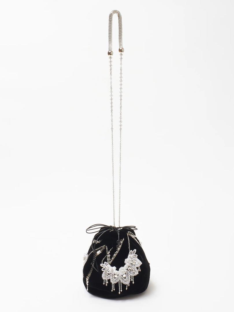 tanakadaisuke Snow bijou kinchaku bag 巾着