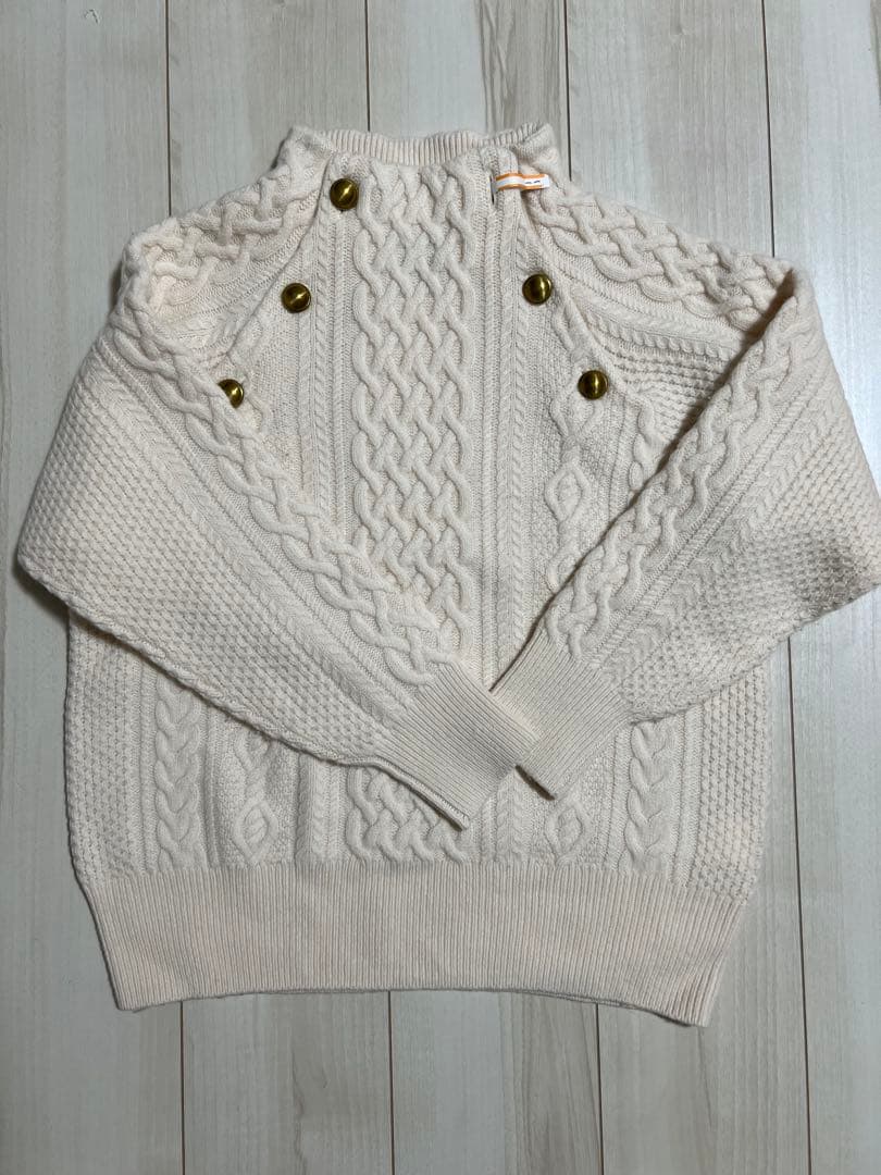 FRAMEWORK ハミルトン　アイボリー ケーブル編みセーター