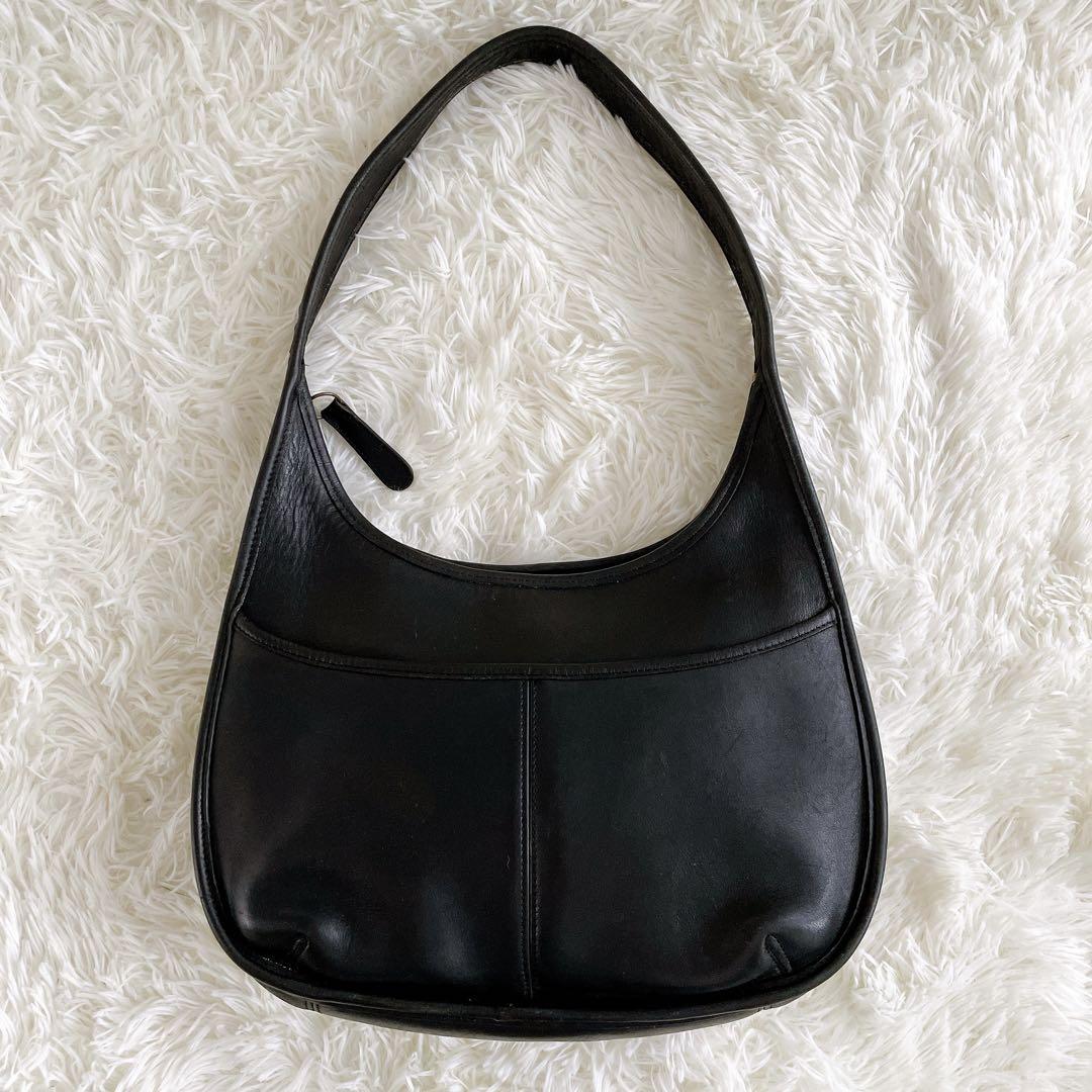 COACH】オールドコーチ ワンショルダーバック ブラック レザー 9033