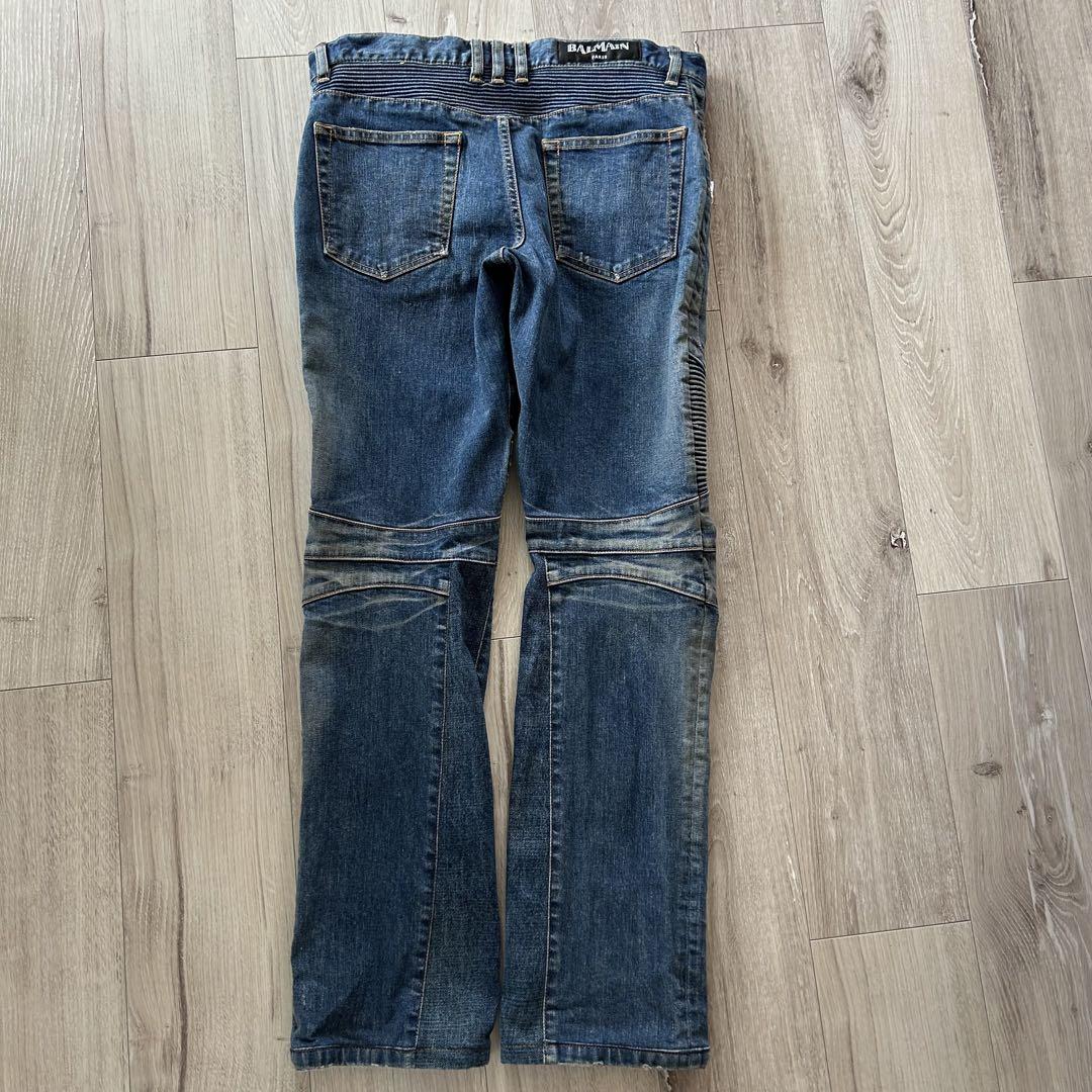 BALMAIN バルマン バイカーデニムパンツ スキニー ジーパン 31 日本製