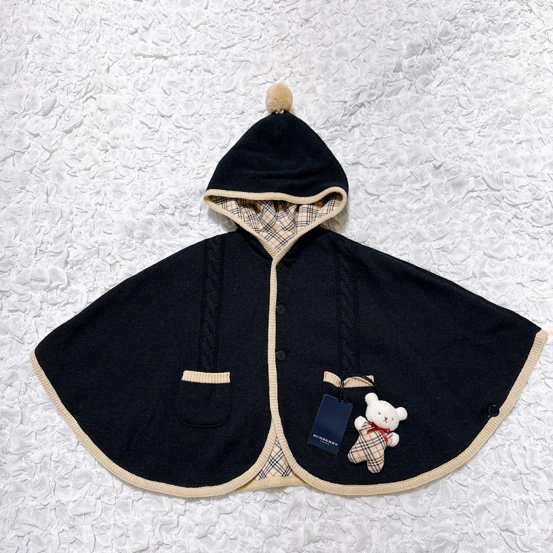 【新品未使用】バーバリーロンドン　リバーシブルケープ　ノバチェック　ベイビー