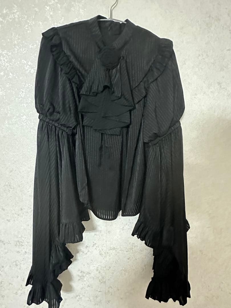 【8/5まで値下】ゴスロリ 姫袖 ブラウス 黒