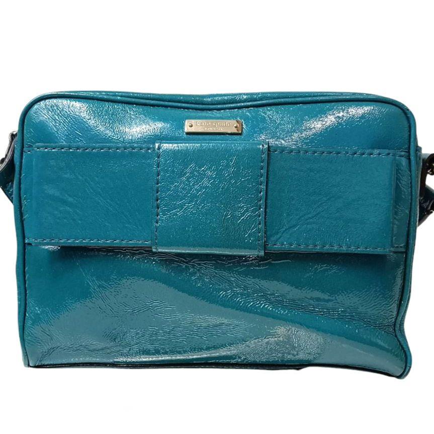 【良品】ケイト・スペード kate spade リボンショルダーバッグ エナメル