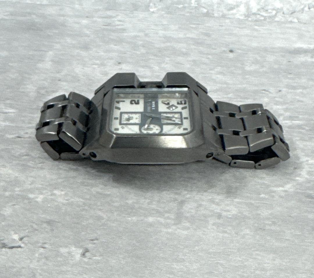 元箱付き DEISEL ディーゼル 腕時計 ガンメタル グレー IPバンド 中古