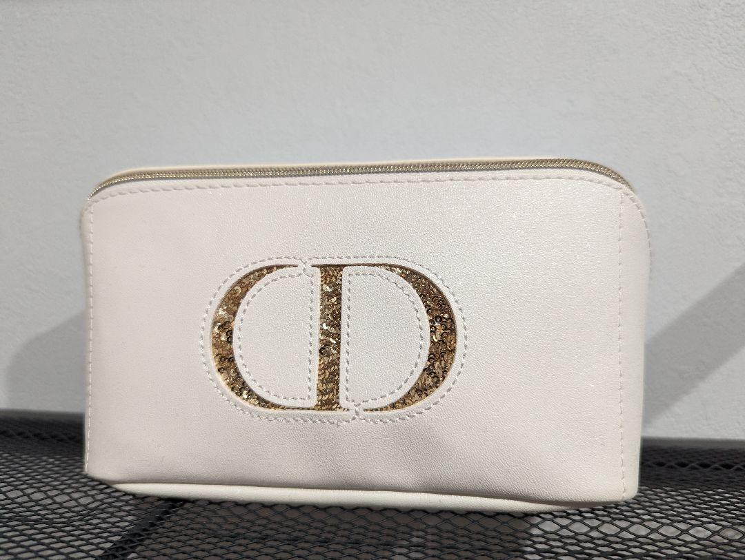 希少】 I ❤️ DIOR ポーチ タオル地 ホワイト - メルカリ
