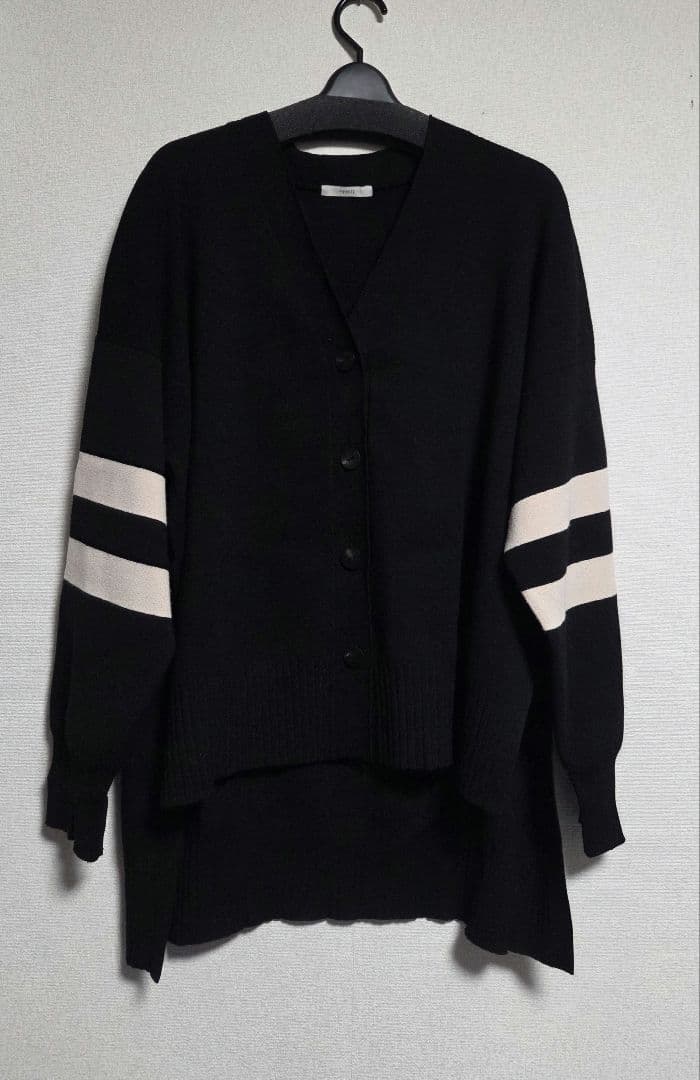 オーバー サイズ ライン カーディガン オーバー サイズ ライン カーディガン