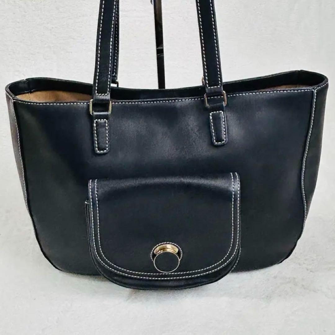 美品 A4収納 アニエスベー トートバッグ ビジネス レザー 通勤