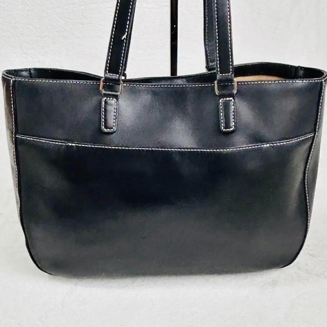 ✨極美品✨現行 アニエスベー トートバッグ ブラック レザー