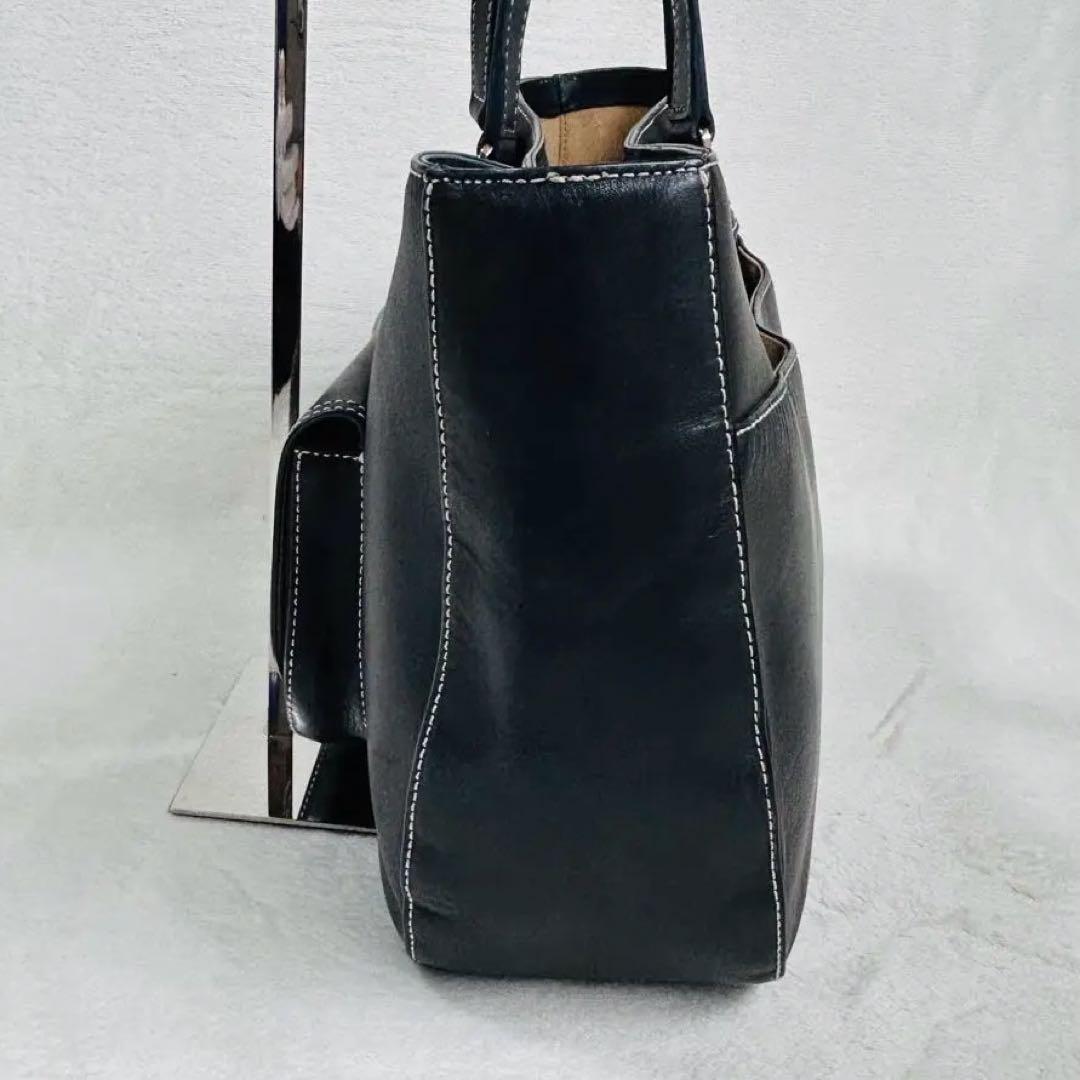 良品】アニエスベー レザー トートバッグ ビジネス ハンドバック