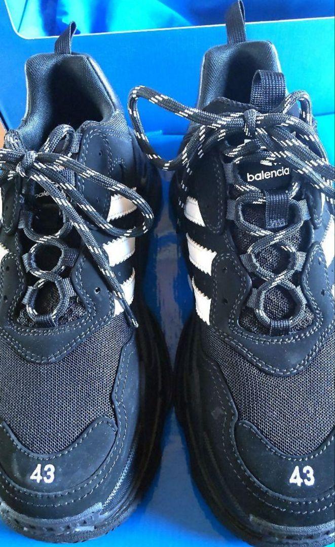 BALENCIAGA adidasコラボ トリプルS スニーカー 43 バレンシアガ スニーカー アディダスコラボ トリプルS