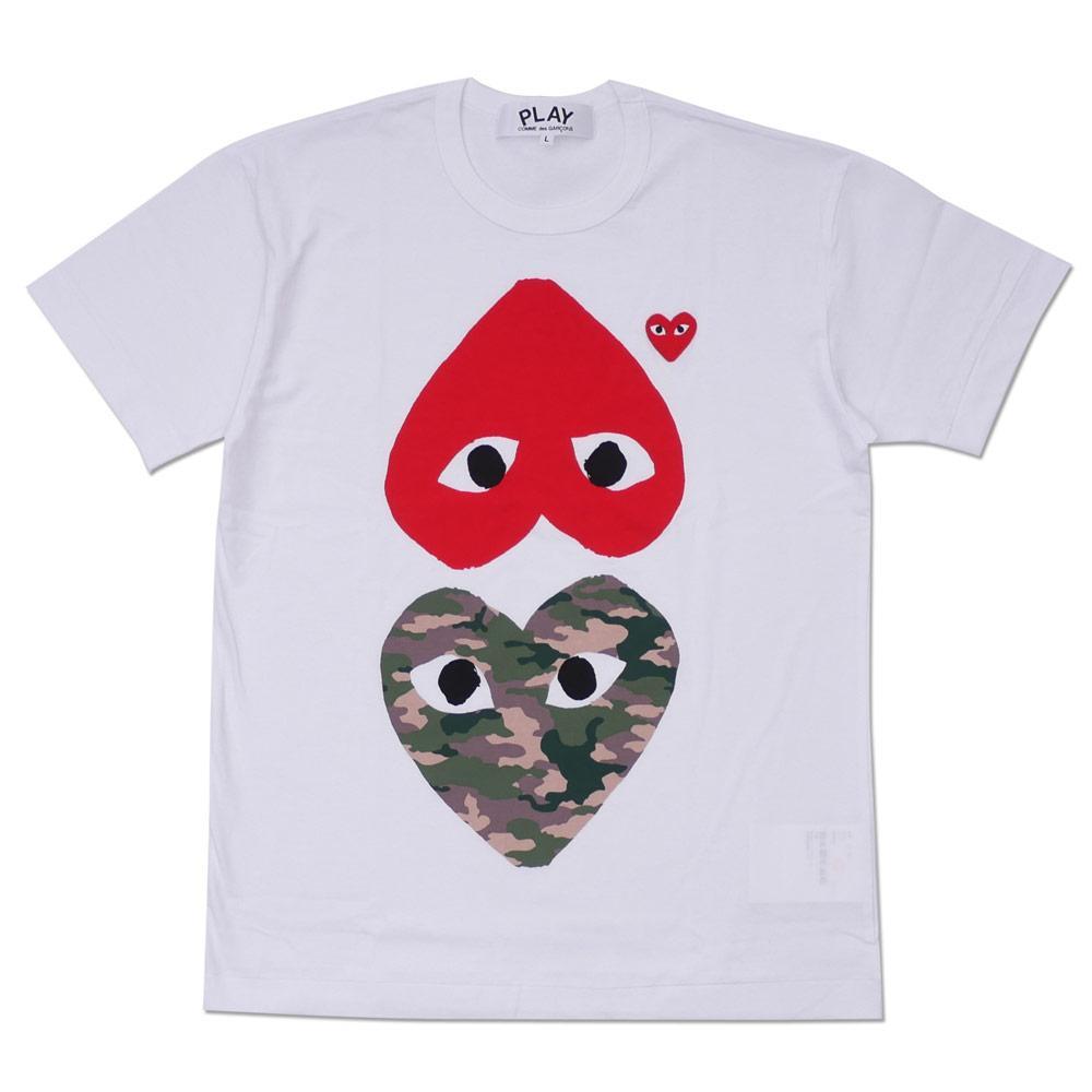 COMME des GARÇONS Tシャツ 迷彩 L PLAY COMME des GARÇONS Tシャツ 迷彩 L 男女兼用 メンズ