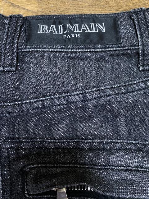 セール国産 BALMAIN バイカー ダメージ デニム パンツ rF9wT-m80926188173 バルマン T529 B406 好評新品