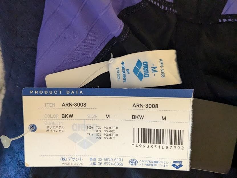 arena NUX-f ニュークス ARN-6015光沢ブラック Lサイズ競パン 競パン