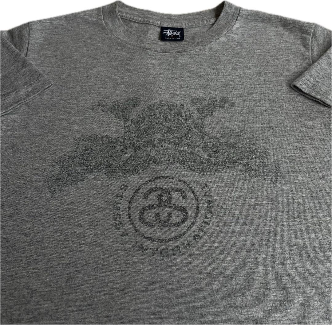 STUSSY × Dragon” old stussy 紺タグ Tシャツ トップス