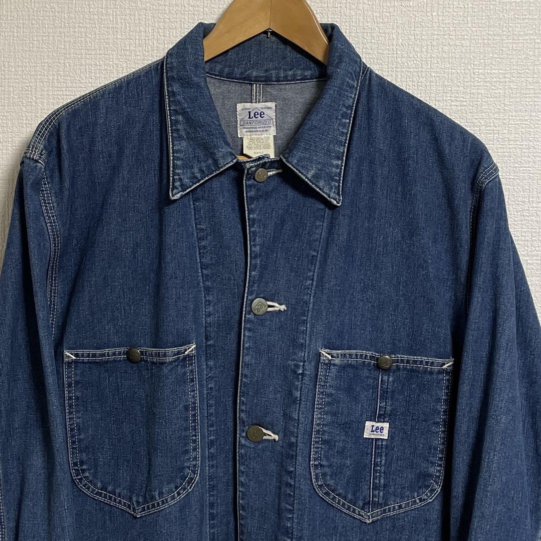 リー　カバーオール　Lee カバーオール　91-J 0412 90s 復刻 Lee リー カバーオール ハウスタグ 0412 90s 復刻 サイズL