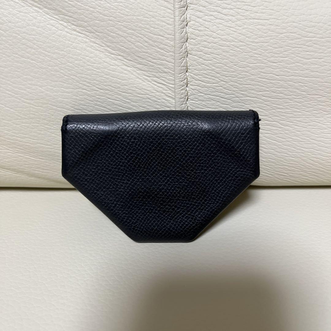 HERMESエルメス　コインケース ルヴァンキャトル 黒 シルバー金具