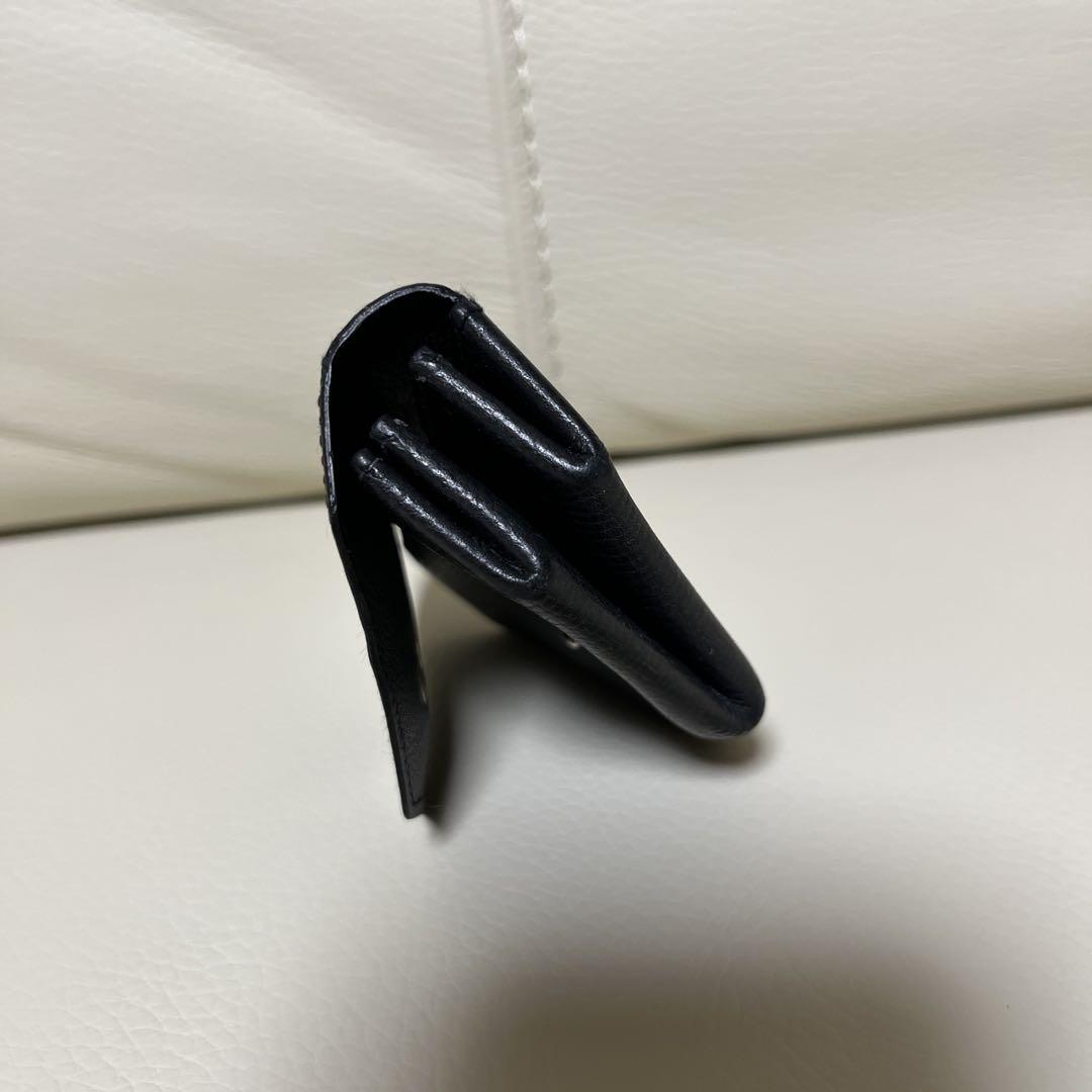 HERMESエルメス　コインケース ルヴァンキャトル 黒 シルバー金具