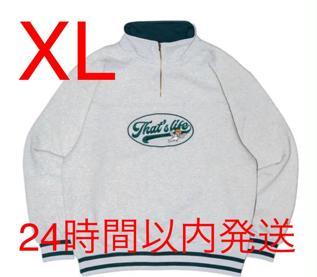 ホワイト系,XL(LL)公式サイト that's life ザッツライフ ハーフジップ 高価な購入 that's life ザッツライフ ハーフジップ グレー L スウェット