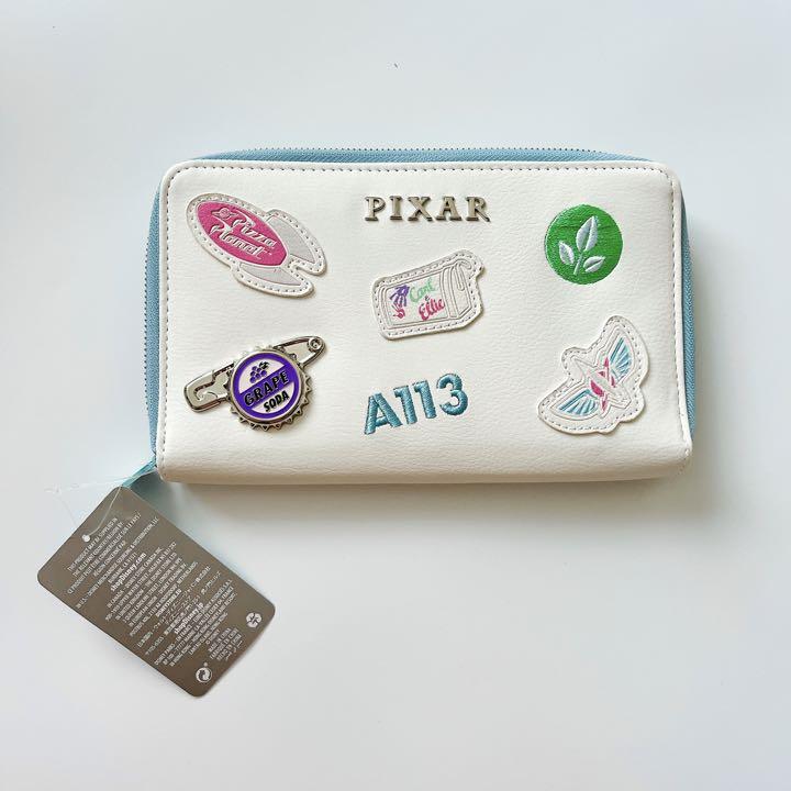 海外限定!★ディズニー ピクサー 刺繍モチーフ ウォレット
