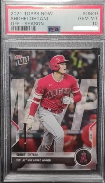 大谷翔平 アメリカン・リーグMVP受賞記念カード(PSA鑑定済10点満点)