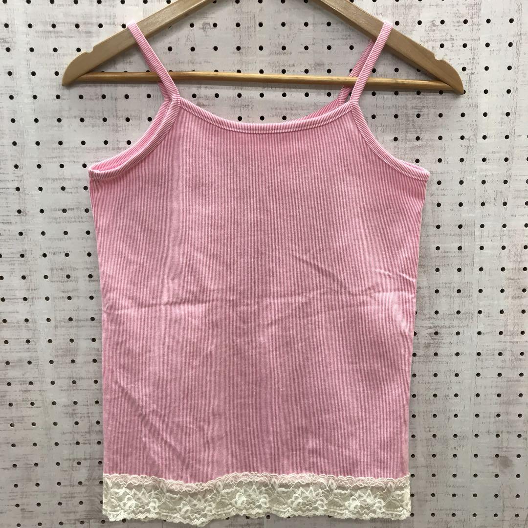 【レア】Courreges vintage キャミソール ピンク　y2k 古着 レア】Courreges vintage キャミソール ピンクy2k 古着