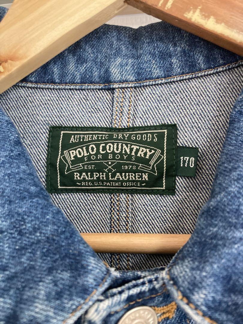 ポロカントリー　デニムジャケット　美品　ラルフローレン　polocountry