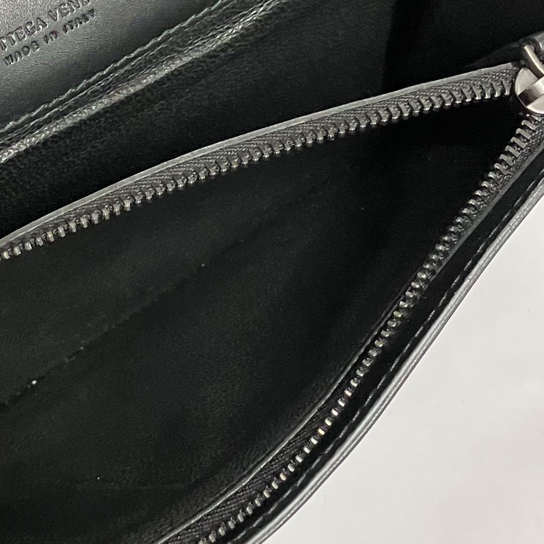 BOTTEGA VENETA イントレチャート 長財布 黒