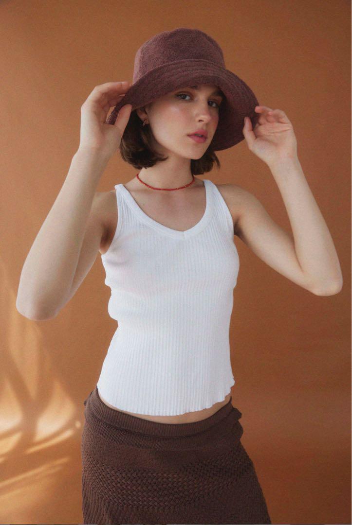 ALEXIASTAM Terry Bucket Hat Brown 帽子
