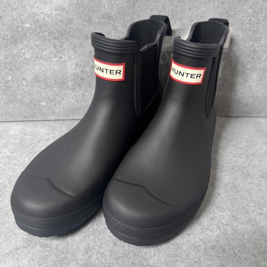 新品☆未使用品 HUNTER ブラックショートブーツ 24cm - メルカリ