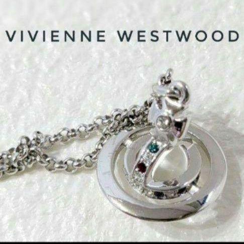 Vivienne Westwood オーブネックレス シルバー カラーストーン