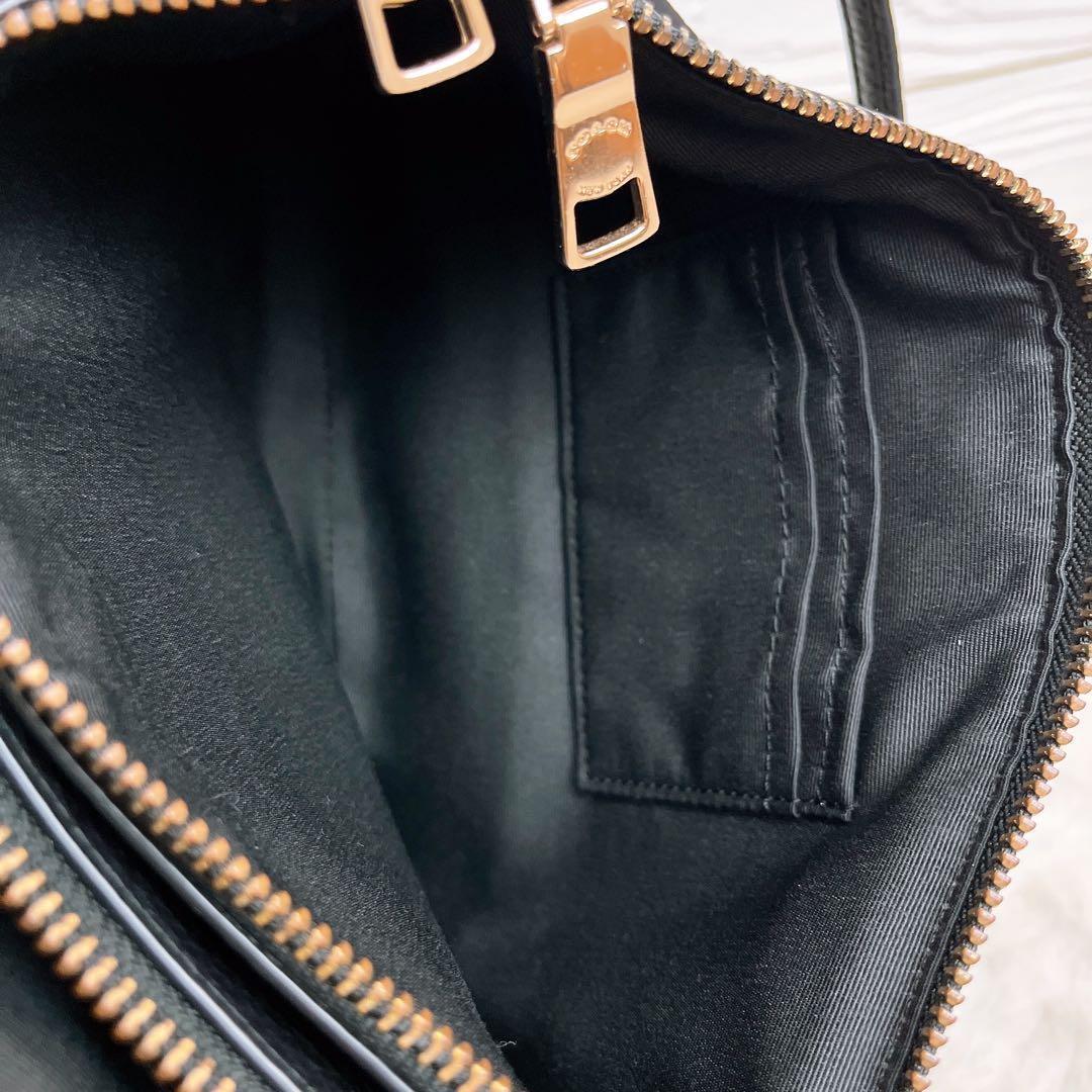 極美品☆COACHコーチ 2wayショルダーバッグ ブラック レザー シボ革 極美品☆COACHコーチ 2wayショルダーバッグ ブラック レザー シボ革