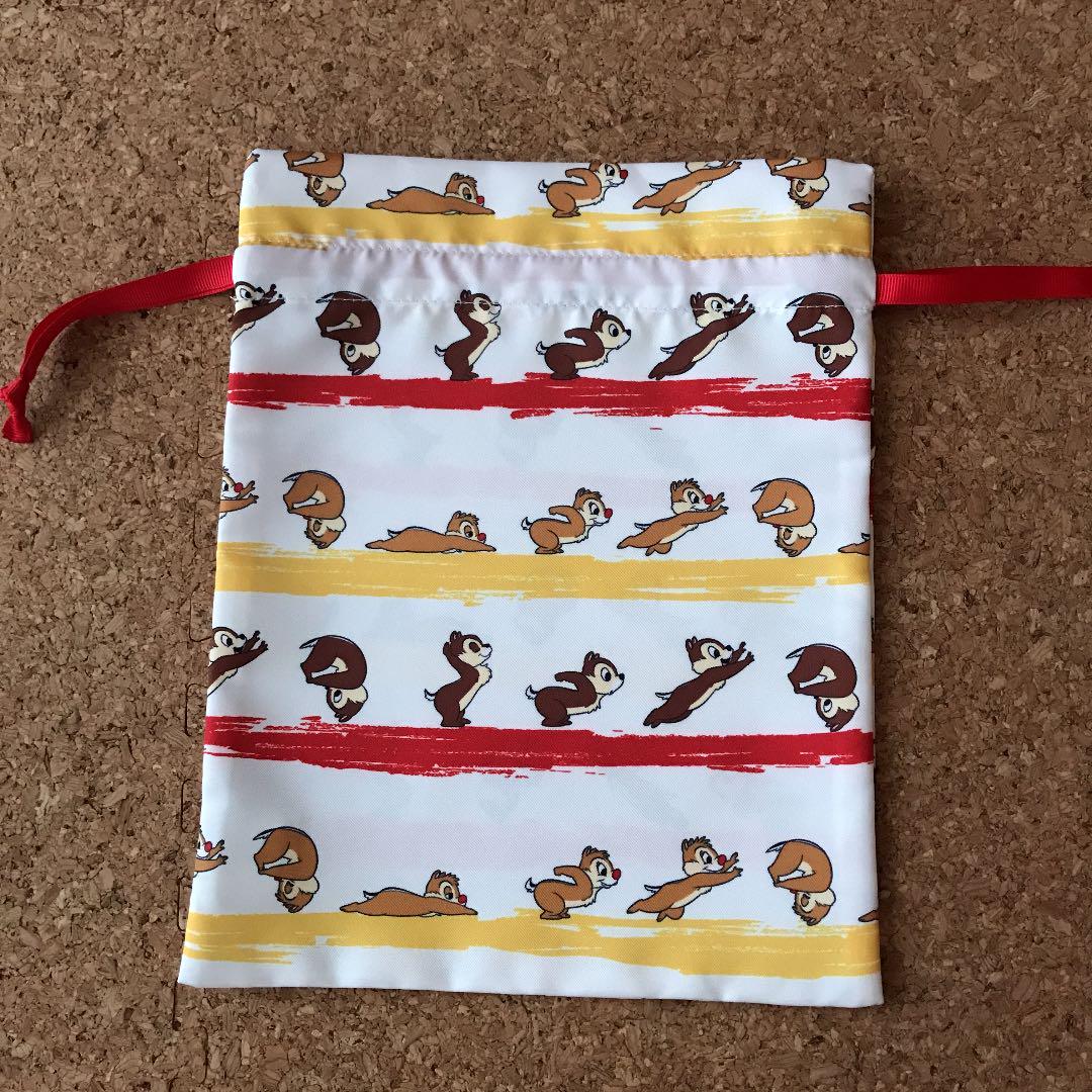 しまむら 巾着 チップとデール 中 ディズニー メルカリ