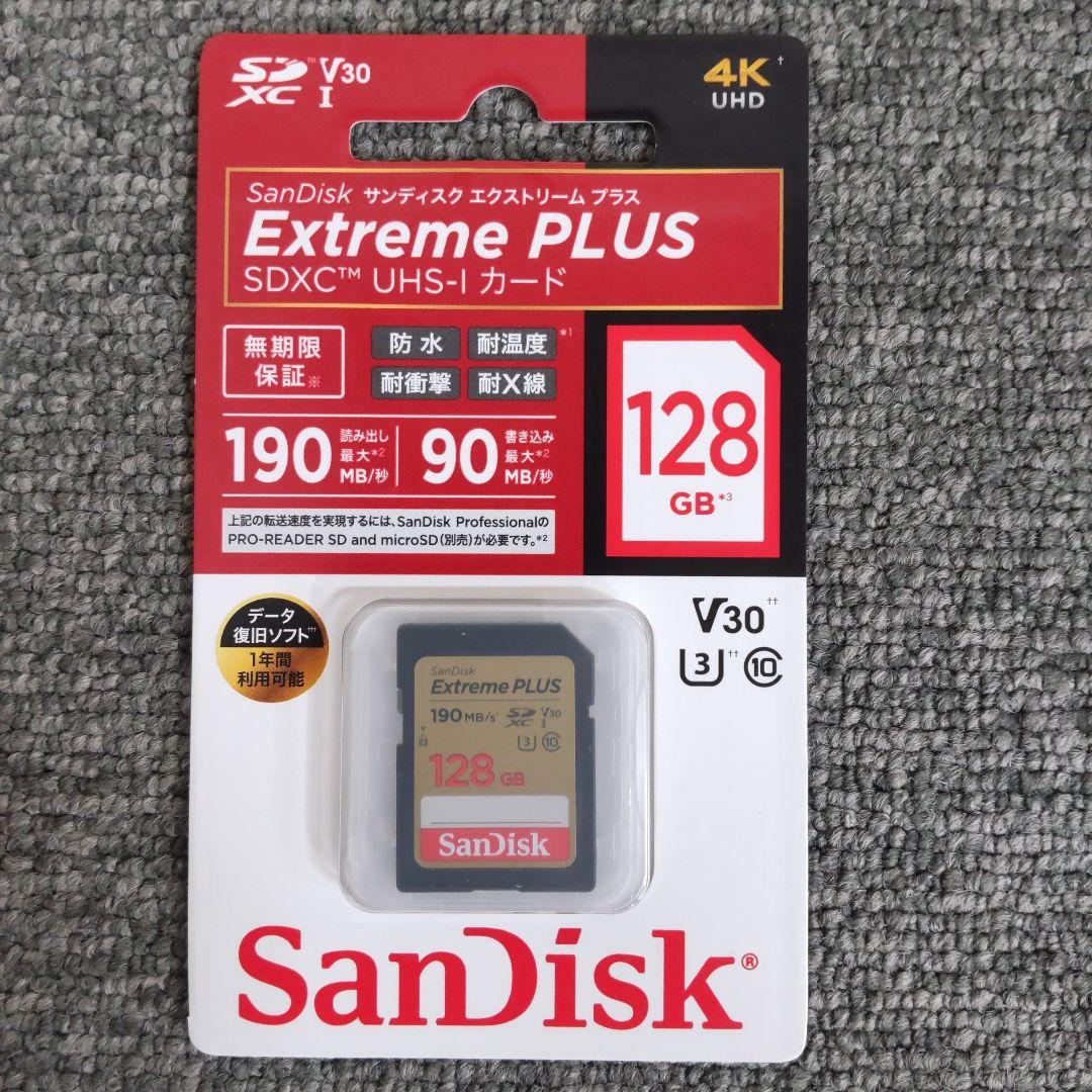 新品 SDSDXWA-128G-JNJIP エクストリーム プラス サンディスク