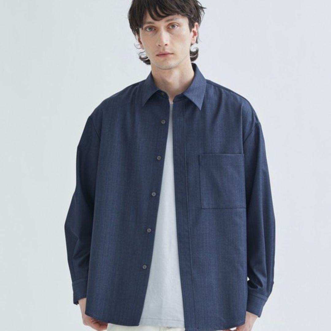 超 CITY オーバーサイズデニムシャツ 紺 SS・CITY