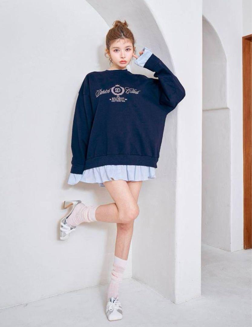 ダーリッチ Darich Clubスウェットトップス　ネイビー ダーリッチ Darich Clubスウェットトップス ネイビー