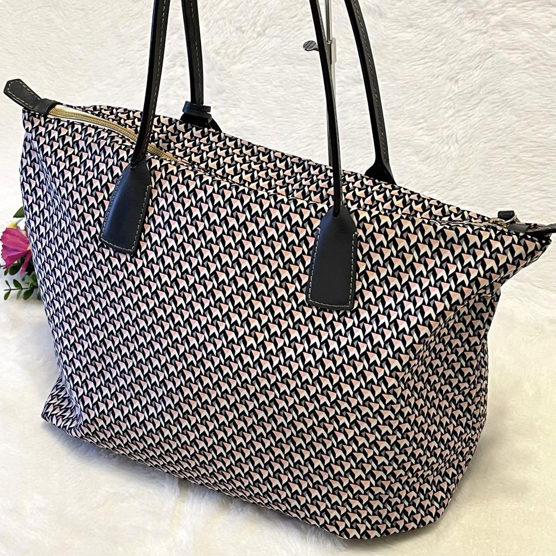 美品✨　ロベルタピエリ TATAMIトートバッグ ピンク グレー ショルダー