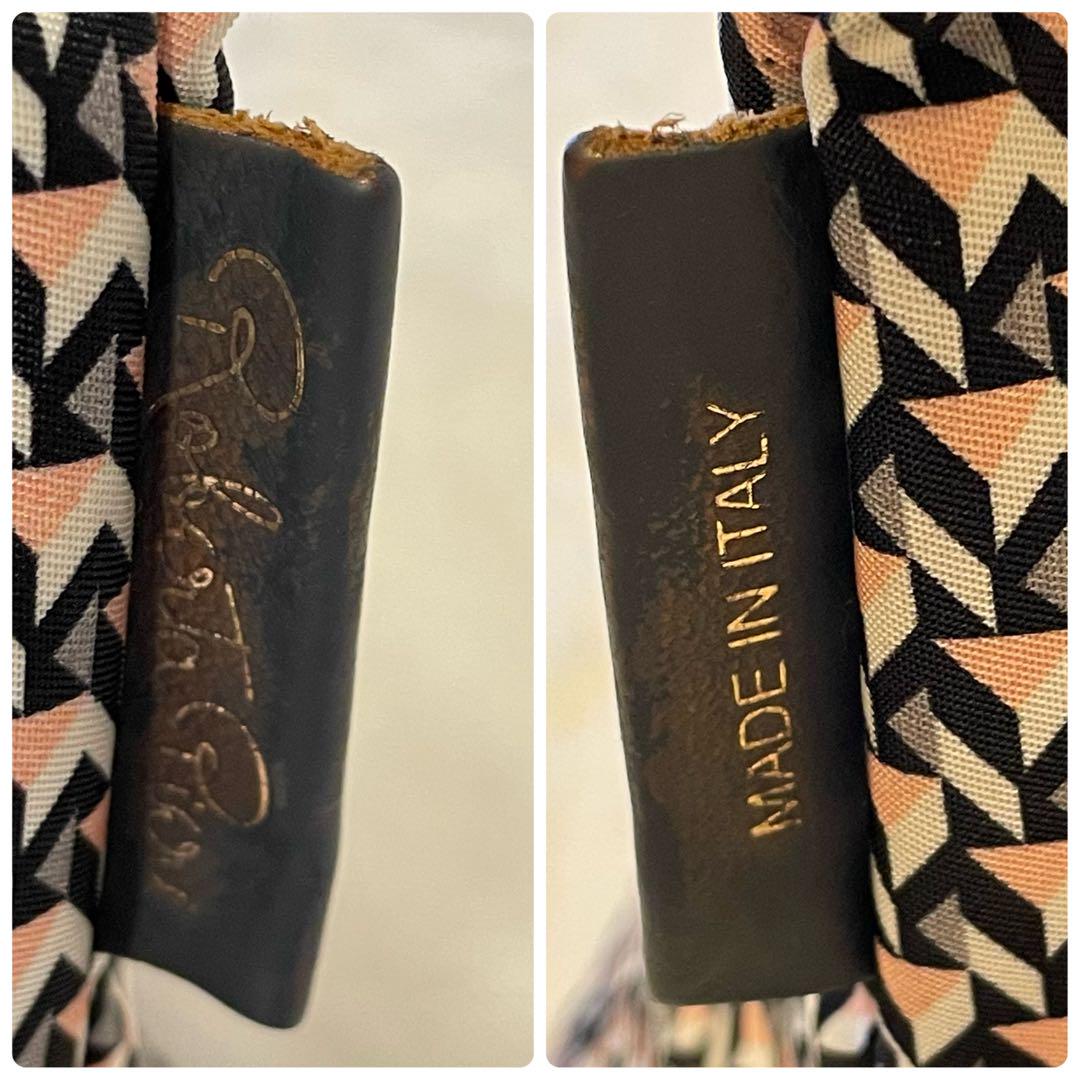 美品✨　ロベルタピエリ TATAMIトートバッグ ピンク グレー ショルダー