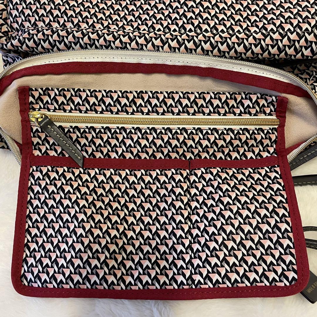 美品✨　ロベルタピエリ TATAMIトートバッグ ピンク グレー ショルダー