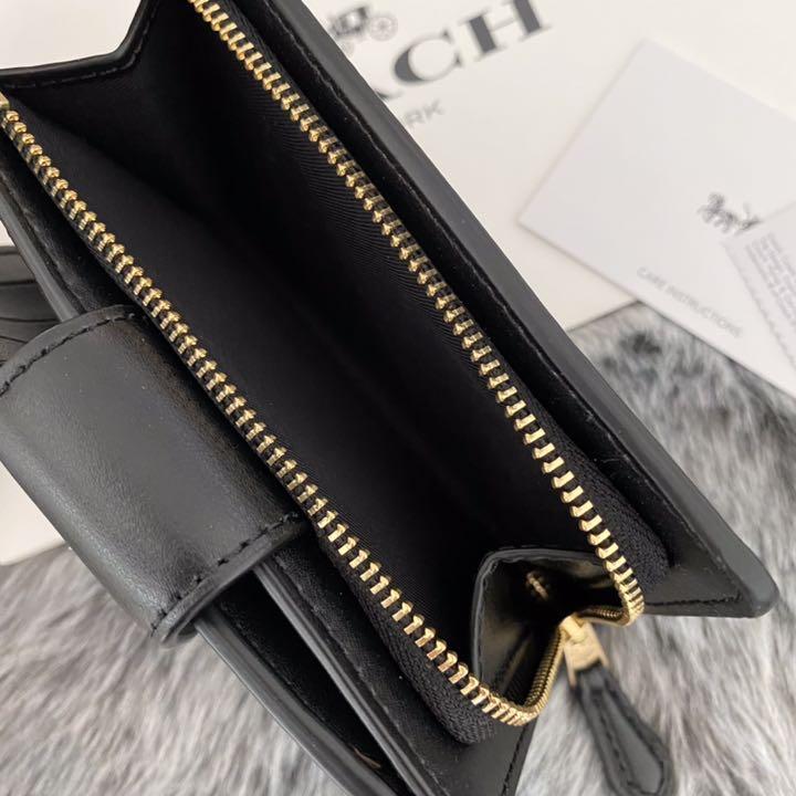 新品☆COACH コーチ折り財布 メンズ ブラウン レザー 折り財布