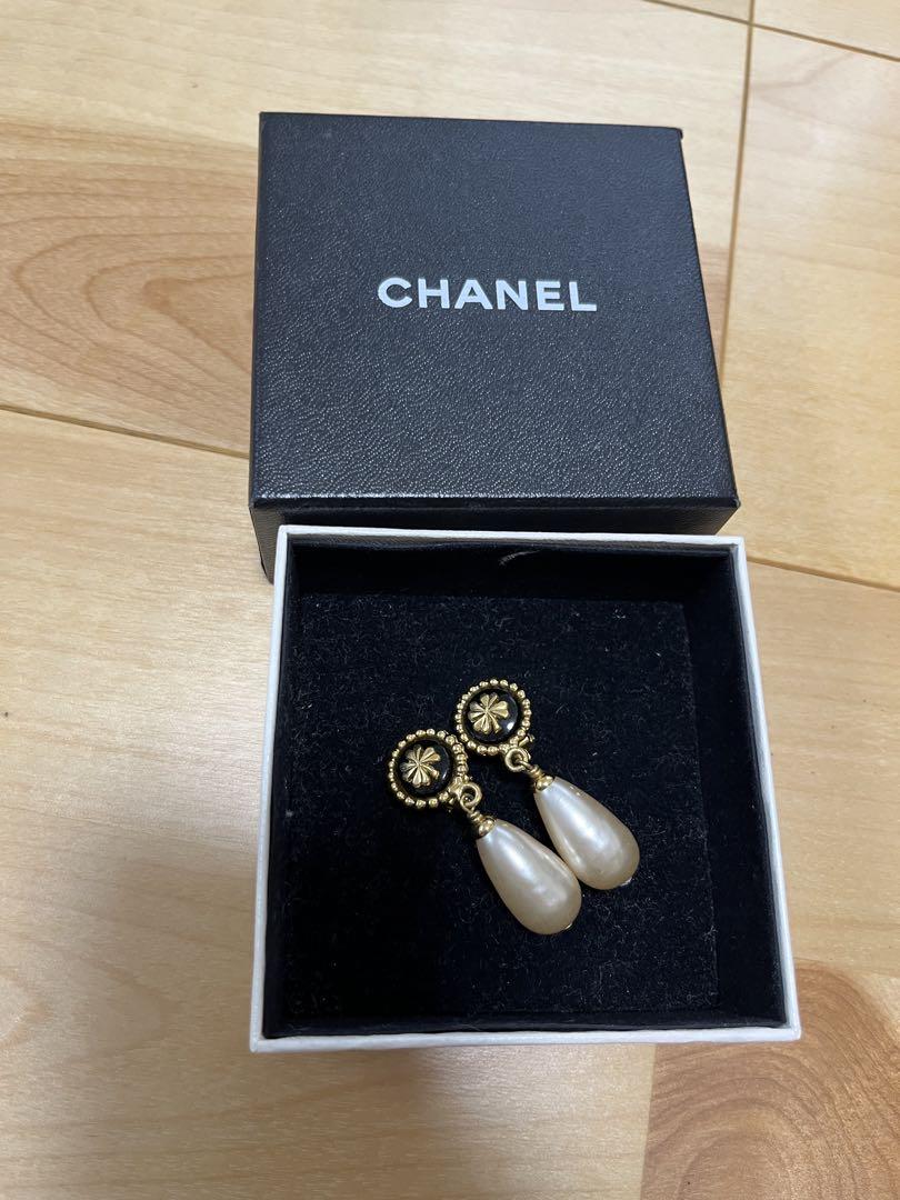 【受注生産品】 希少❗️ビンテージCHANEL ゴールド ドロップイヤリング パール アクセサリー