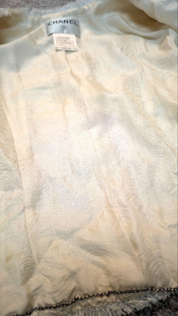【美品】CHANEL ヴィンテージ ノーカラージャケット 38