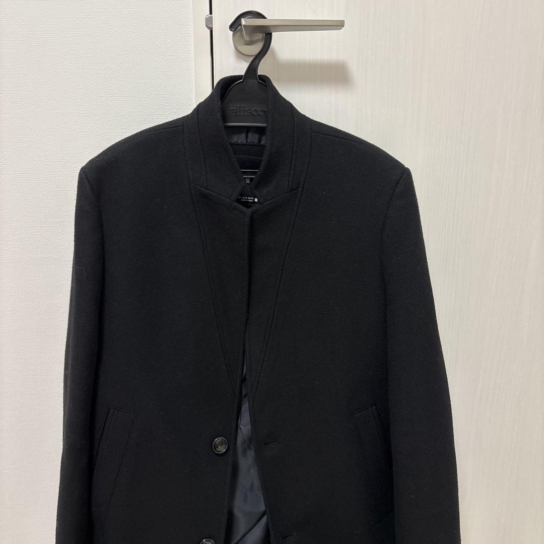 半額以下　未使用に近い　ZARA ウール ブラック チェスターコート