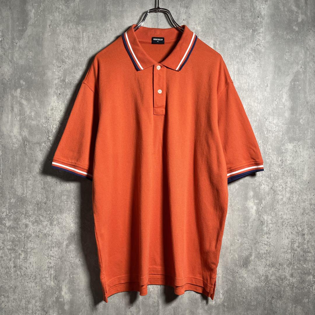 【美品】90s~，OLD UNIQLO｜ユニクロ，半袖ポロシャツ，鹿の子