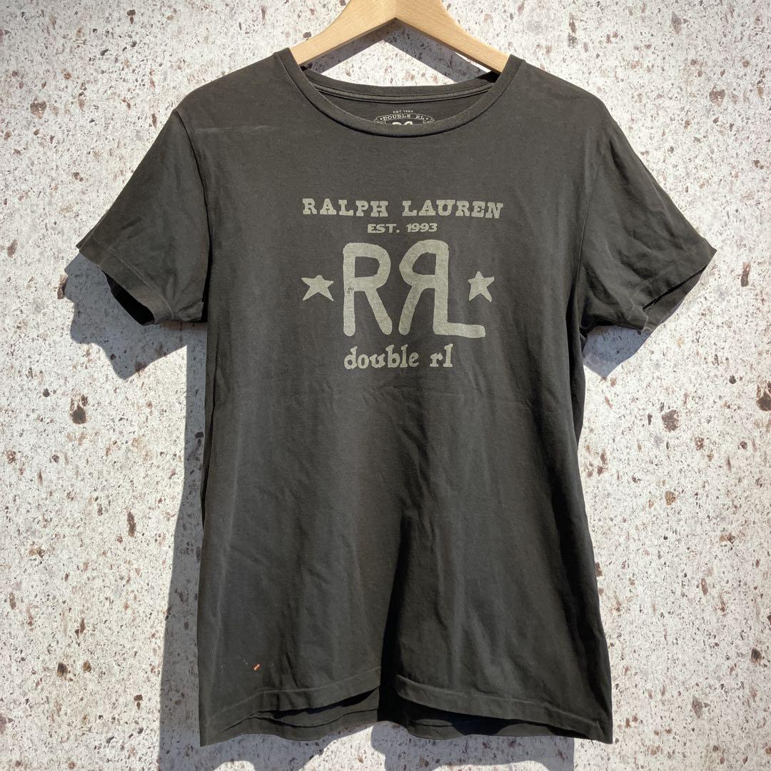 RRL ロゴプリントTシャツ ダブルアールエル グレー - メルカリ
