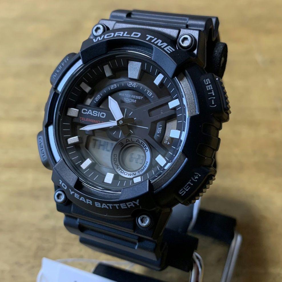 【新品】カシオ CASIO メンズ 腕時計 AEQ-110W-1A ブラック