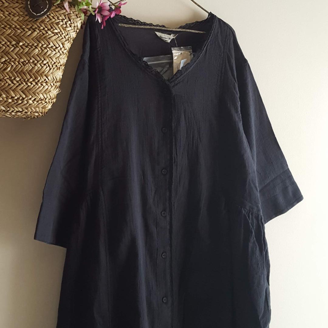 新品　SM2☆ブラック／レース羽織りワンピース
