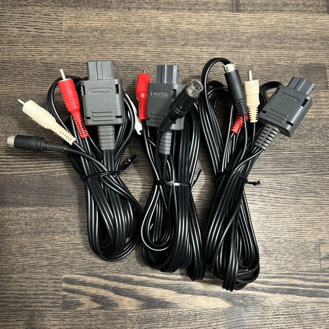 Nintendo 任天堂　HORI ホリ　S端子ケーブル　3本セットその他機種